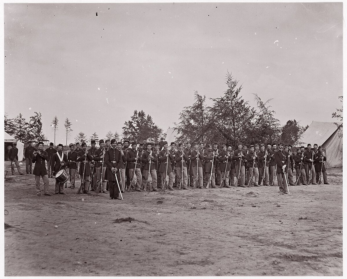 [Unknown Company, 30th Pennsylvania Infantry], Unknown (American), Albumen silver print from glass negative 