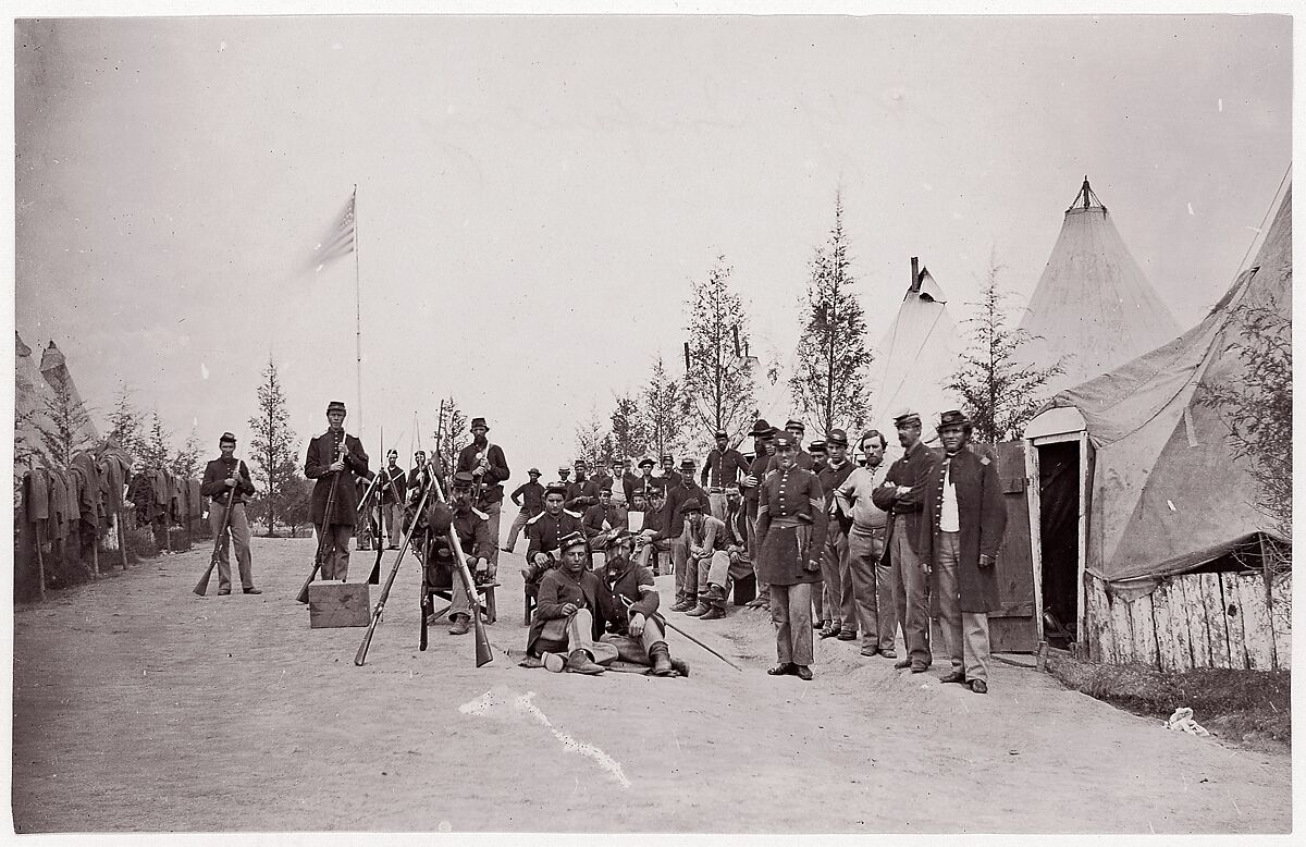 153rd New York Infantry, Unknown (American), Albumen silver print from glass negative 