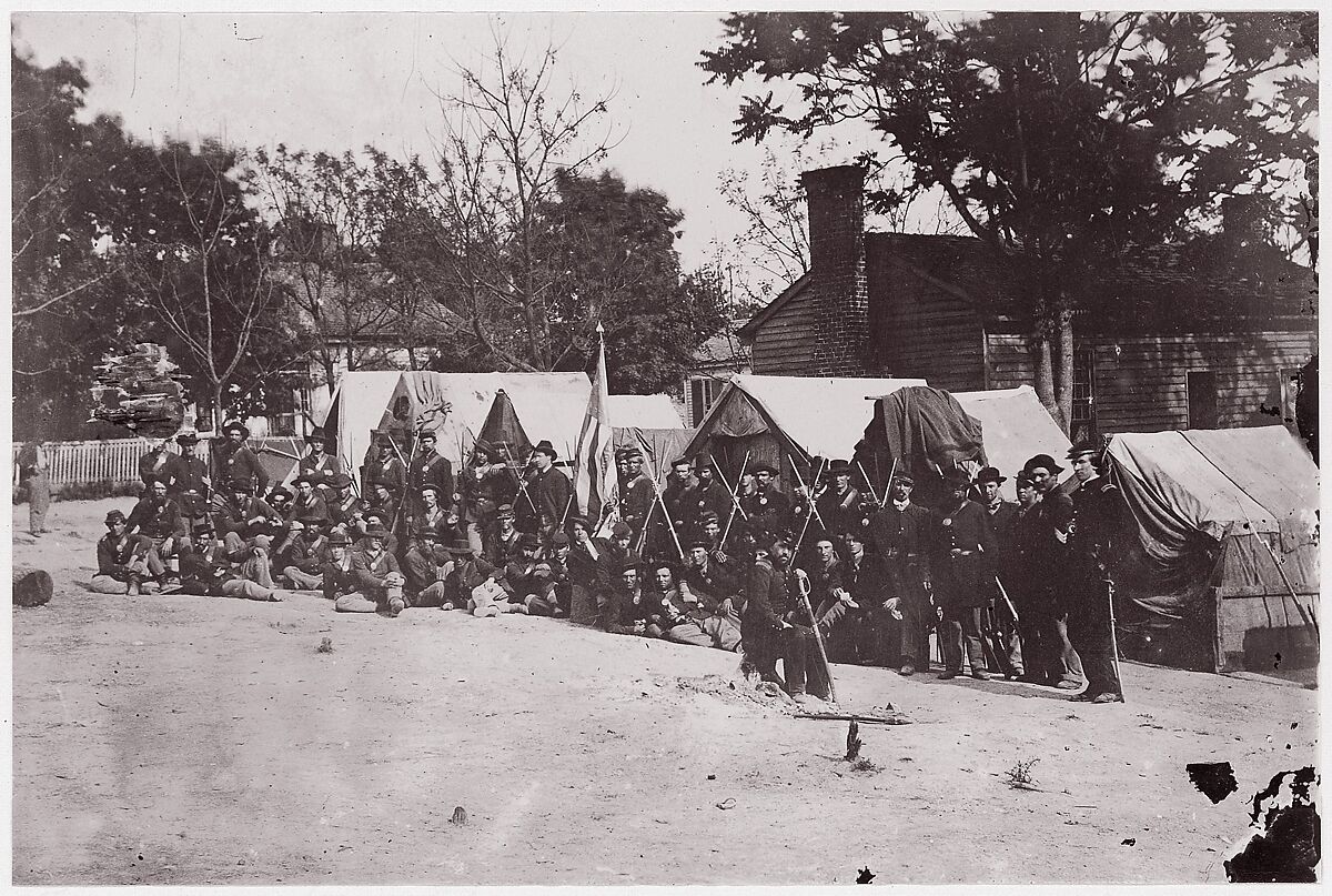 44th Indiana Infantry, Unknown (American), Albumen silver print from glass negative 