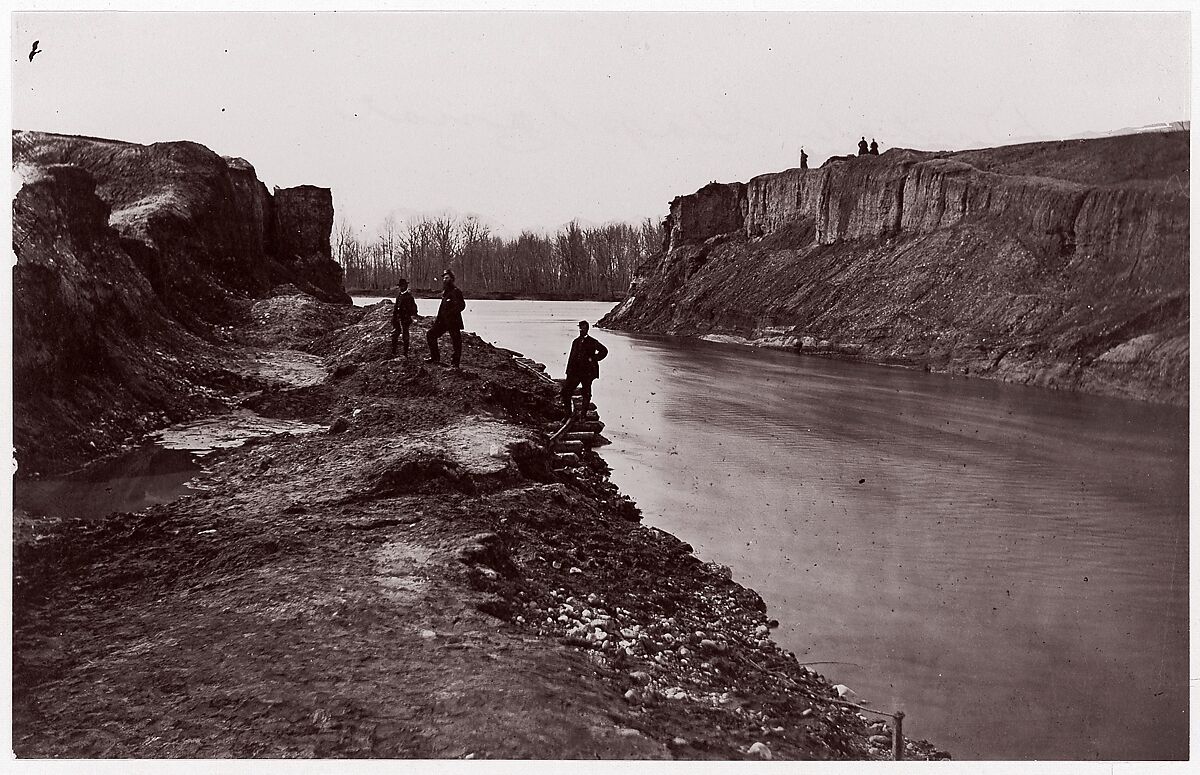 Dutch Gap Canal, Andrew Joseph Russell (American, 1830–1902), Albumen silver print from glass negative 