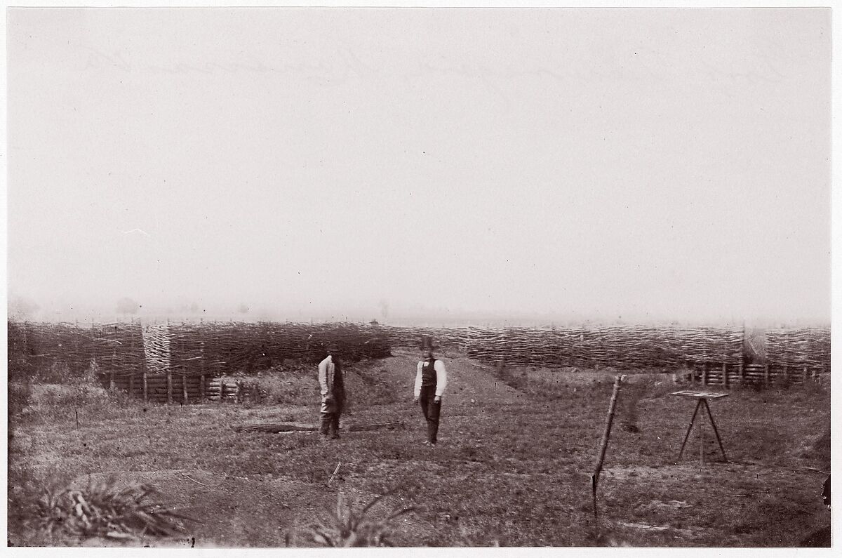 [Winter Quarters of Army of the Potomac, Near Brandy Station, Virginia], Possibly by Timothy H. O'Sullivan (American, born Ireland, 1840–1882), Albumen silver print from glass negative