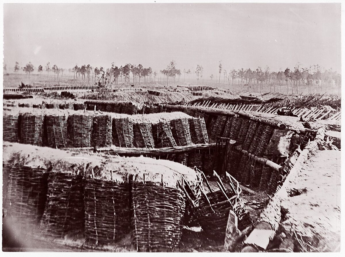 Fort Sedgwick near Petersburg, interior, Timothy H. O&#39;Sullivan (American, born Ireland, 1840–1882), Albumen silver print from glass negative 