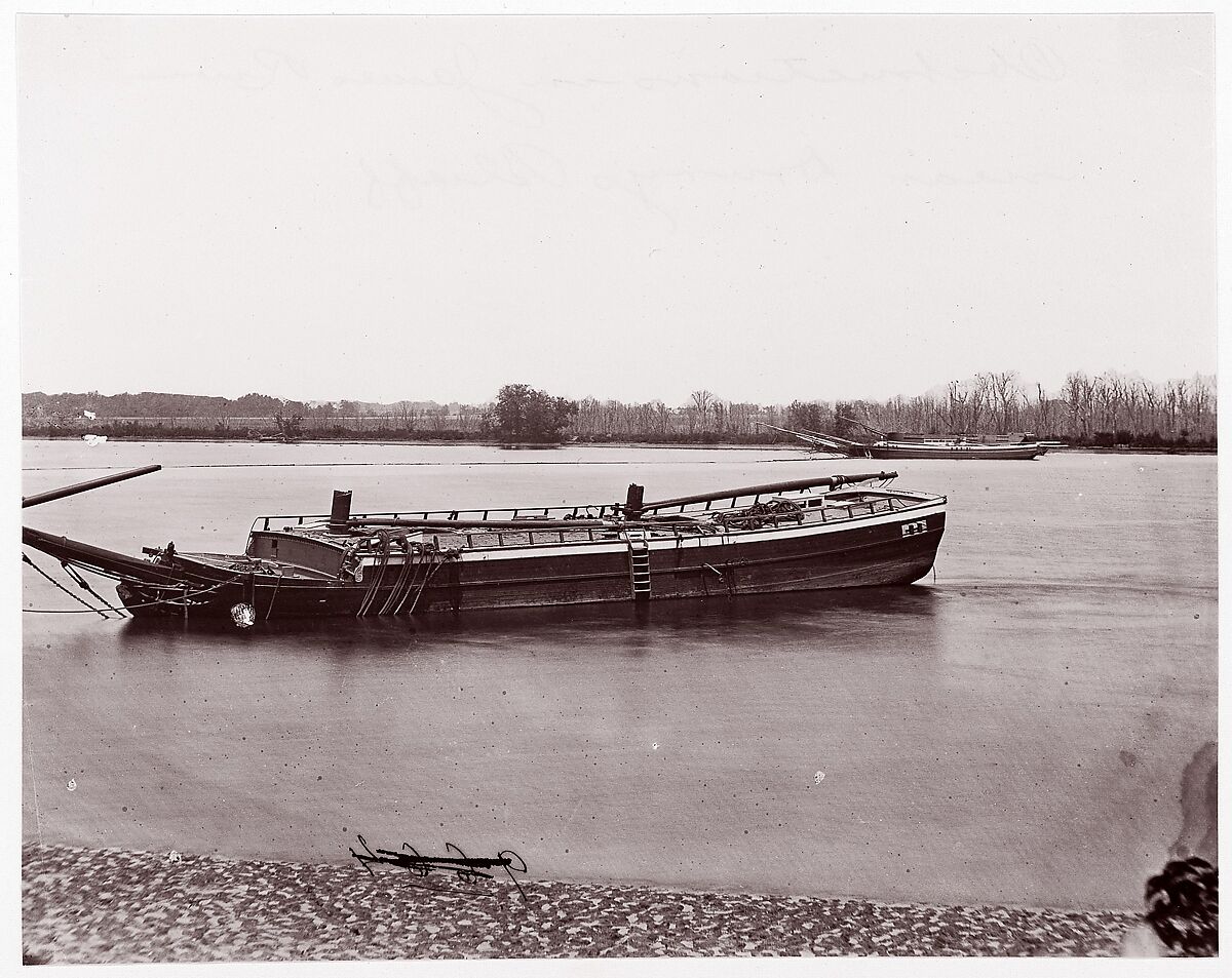 Deep Bottom, James River, Andrew Joseph Russell (American, 1830–1902), Albumen silver print from glass negative 