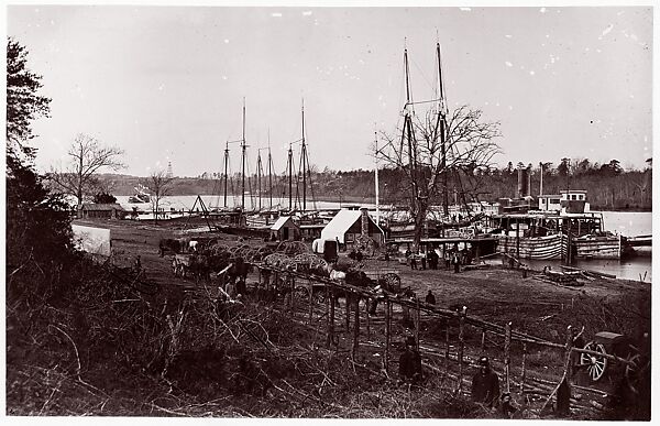 Obstructions in James River near Drewry's Bluff