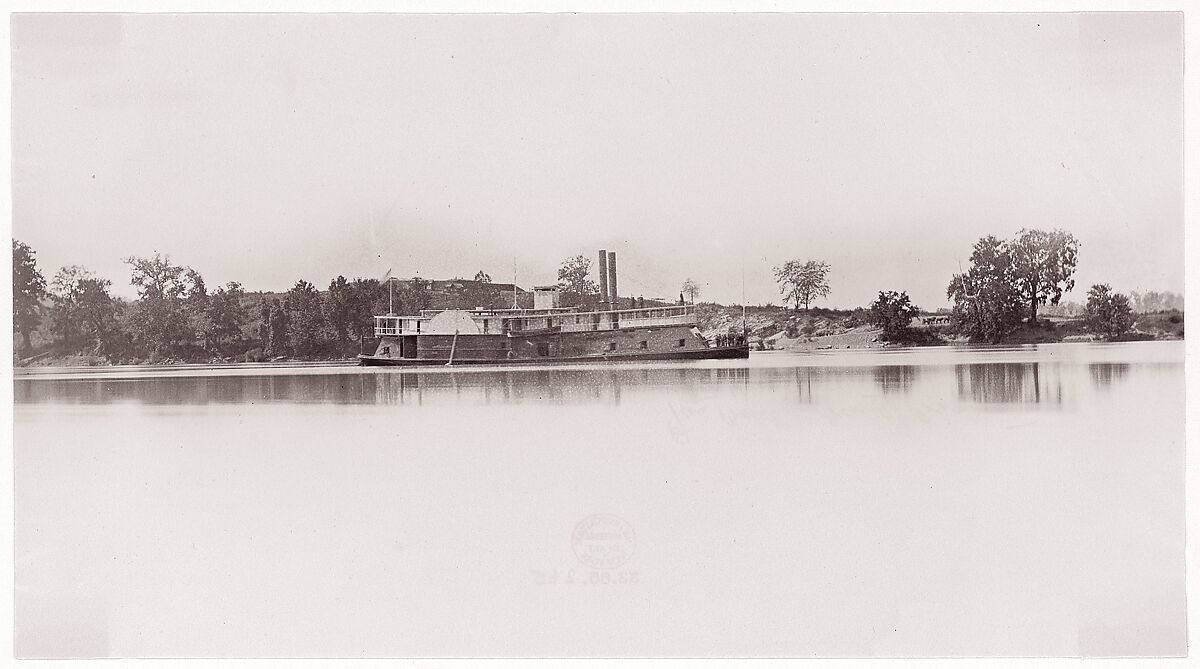 U.S. Gunboat at Kingston Gap, Unknown (American), Albumen silver print from glass negative 