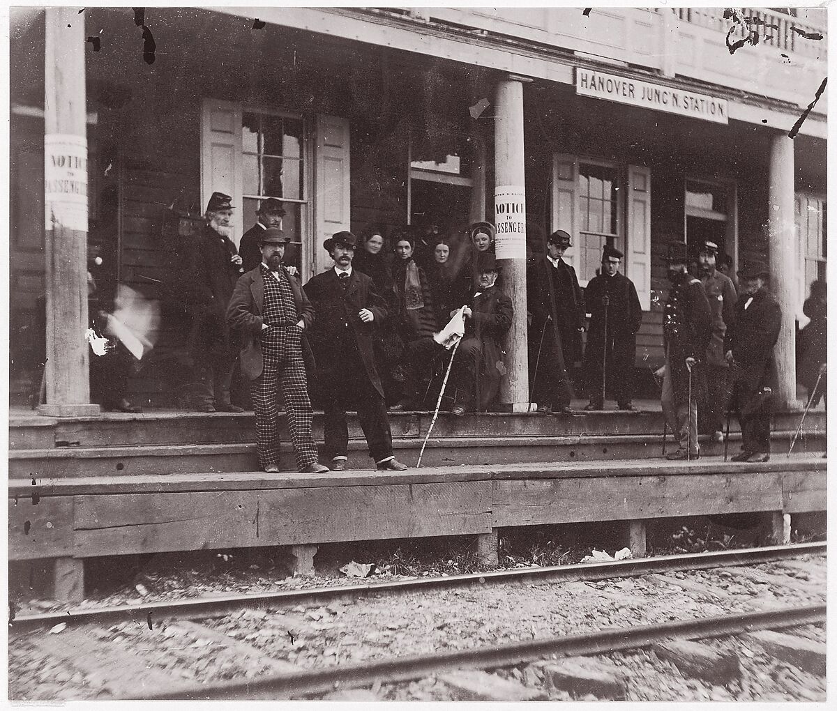 Hanover Junction Station, Pennsylvania, Unknown (American), Albumen silver print from glass negative 