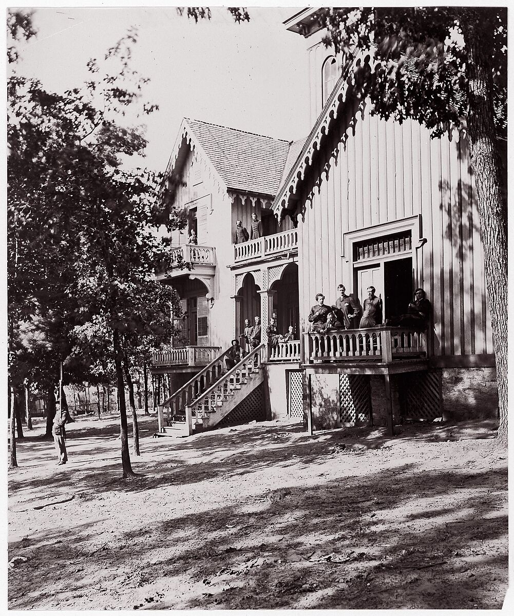 Headquarters of General Hooker, Alexander Gardner (American, Glasgow, Scotland 1821–1882 Washington, D.C.), Albumen silver print from glass negative 