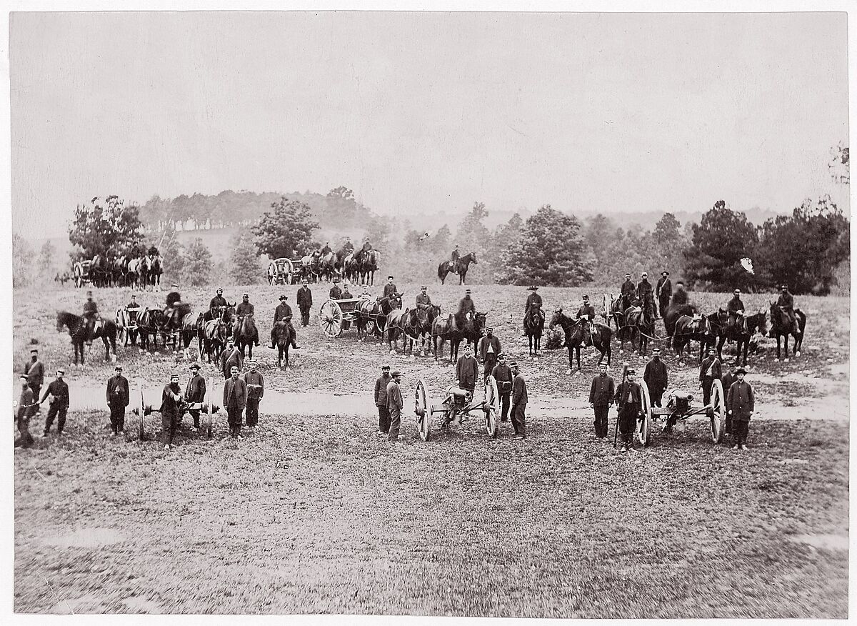 Pennsylvania Light Artillery, Keystone Battery, Unknown (American), Albumen silver print from glass negative 