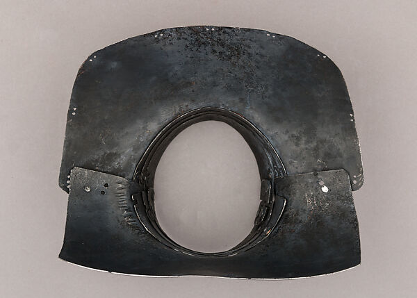 Composed Armor, Left tasset made by Julian Arrechia (Spanish, active in New York late 19th–early 20th century), Steel, copper alloy (latten), leather, Italian