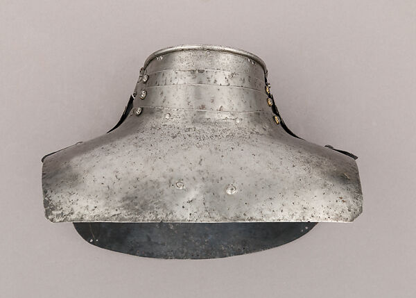 Composed Armor, Left tasset made by Julian Arrechia (Spanish, active in New York late 19th–early 20th century), Steel, copper alloy (latten), leather, Italian