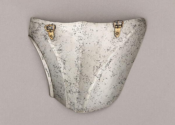 Composed Armor, Left tasset made by Julian Arrechia (Spanish, active in New York late 19th–early 20th century), Steel, copper alloy (latten), leather, Italian