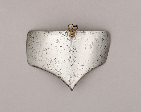 Composed Armor, Left tasset made by Julian Arrechia (Spanish, active in New York late 19th–early 20th century), Steel, copper alloy (latten), leather, Italian