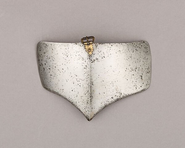 Composed Armor, Left tasset made by Julian Arrechia (Spanish, active in New York late 19th–early 20th century), Steel, copper alloy (latten), leather, Italian