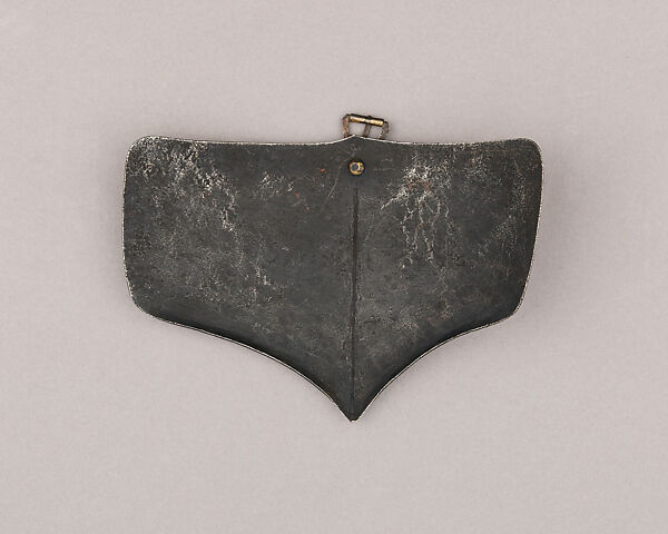 Composed Armor, Left tasset made by Julian Arrechia (Spanish, active in New York late 19th–early 20th century), Steel, copper alloy (latten), leather, Italian