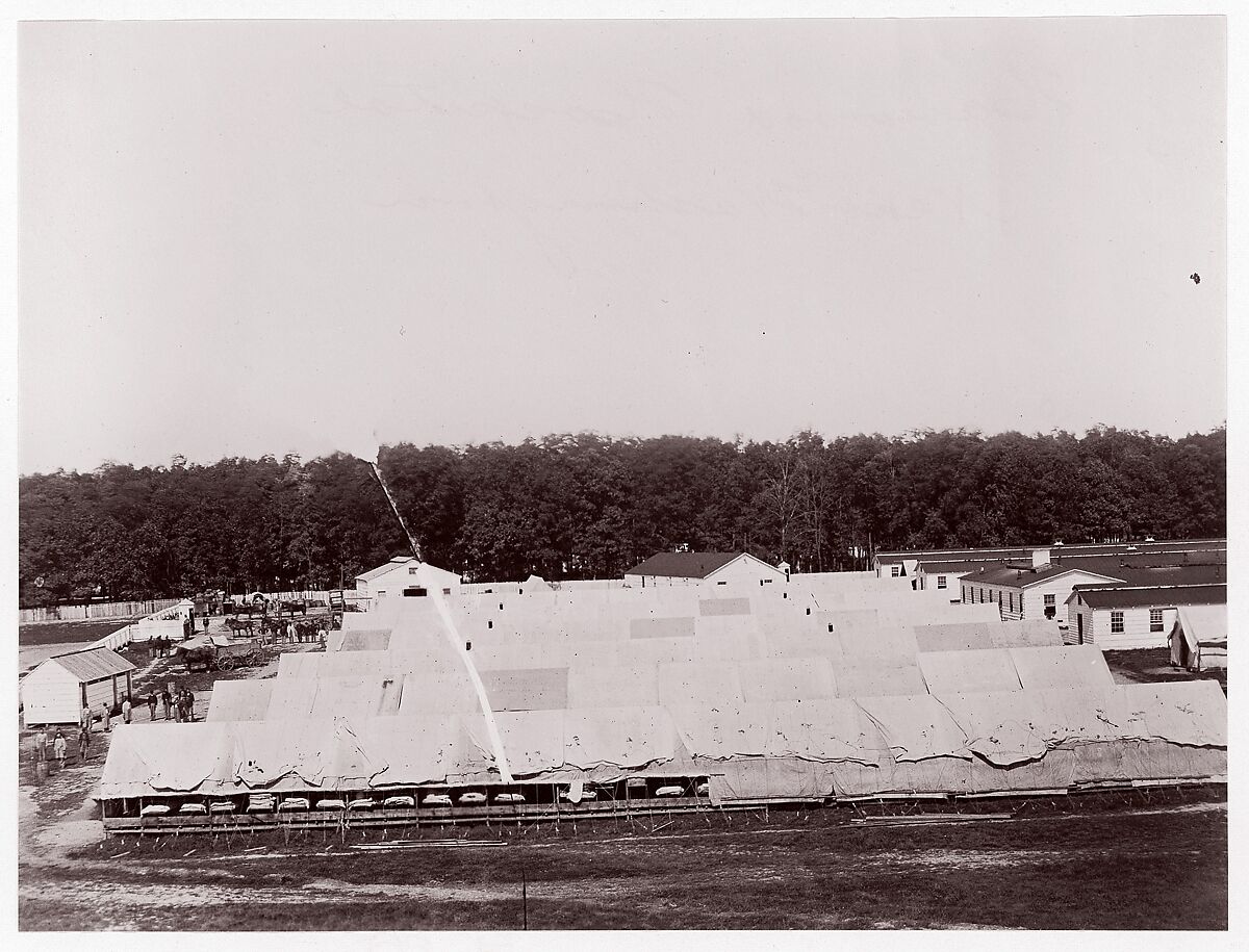 [Tent Wards, Harewood Hospital, Near Washington, D.C.], Unknown (American), Albumen silver print from glass negative 