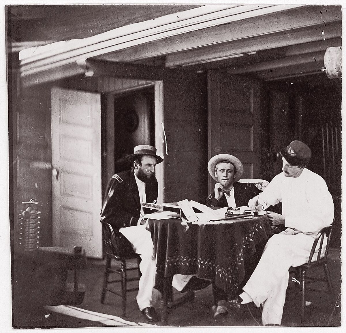 Officers of U.S.S. Hunchback, Unknown (American), Albumen silver print from glass negative 