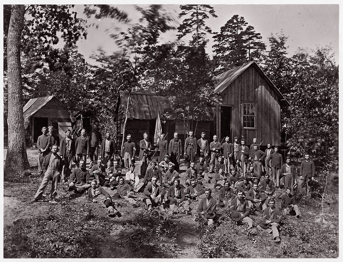 Co. D, 21st Michigan Infantry. Sherman's Volunteers, Unknown (American), Albumen silver print from glass negative 