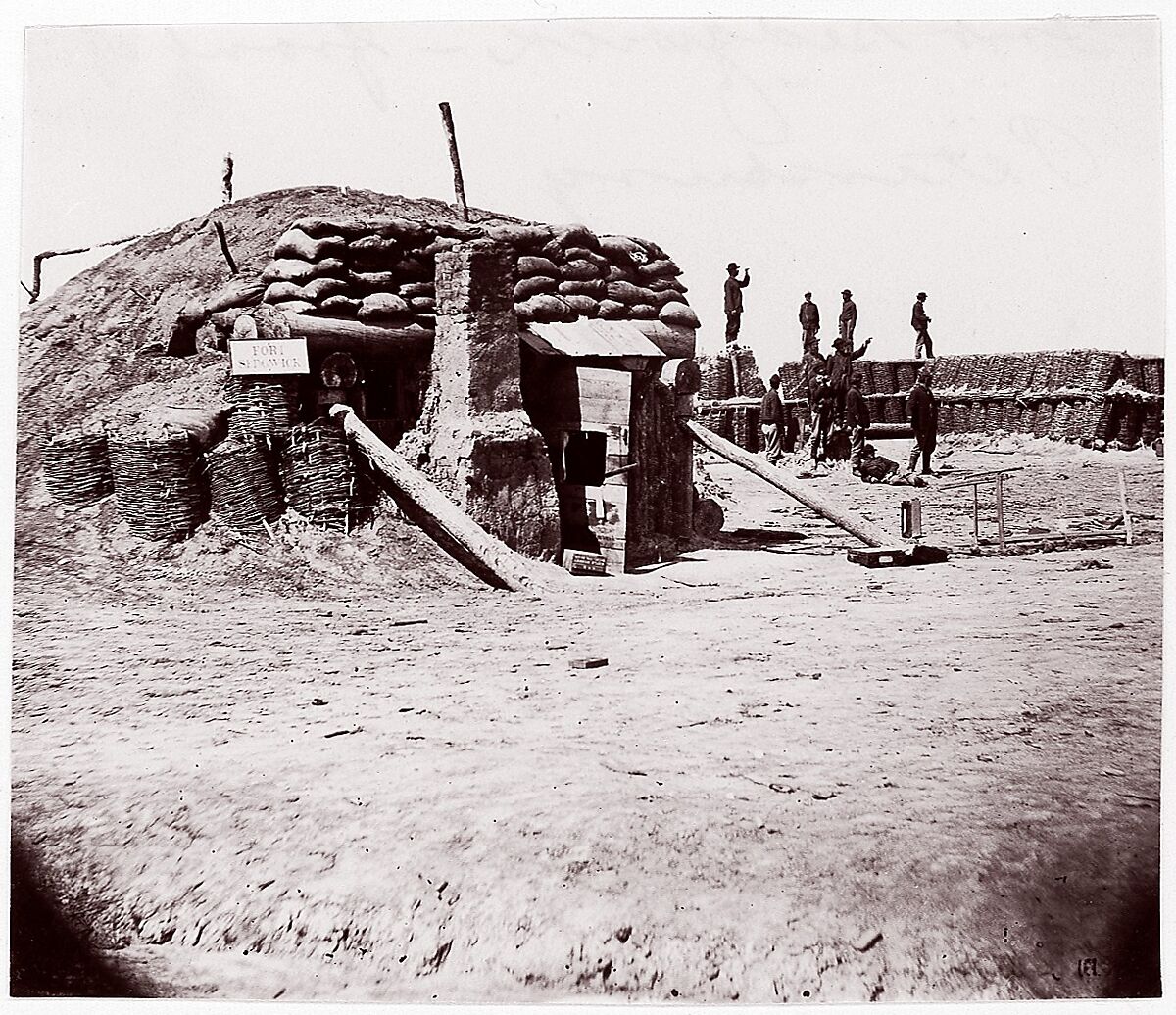 Fort Sedgwick, Timothy H. O&#39;Sullivan (American, born Ireland, 1840–1882), Albumen silver print from glass negative 