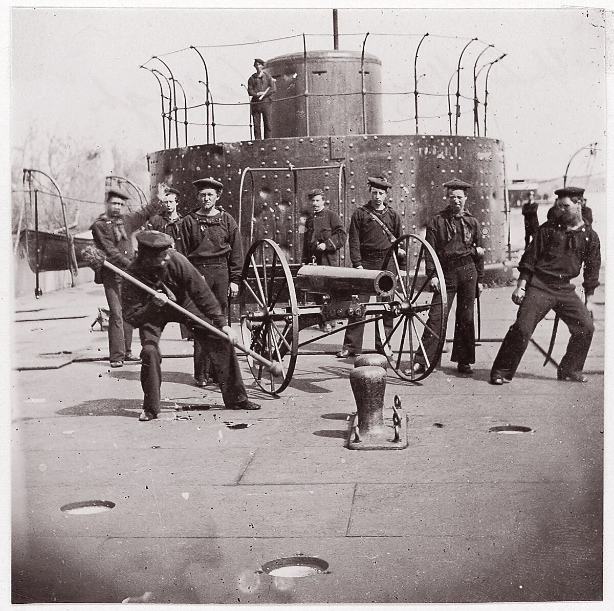 U.S. Monitor Lehigh, James River, Unknown (American), Albumen silver print from glass negative 