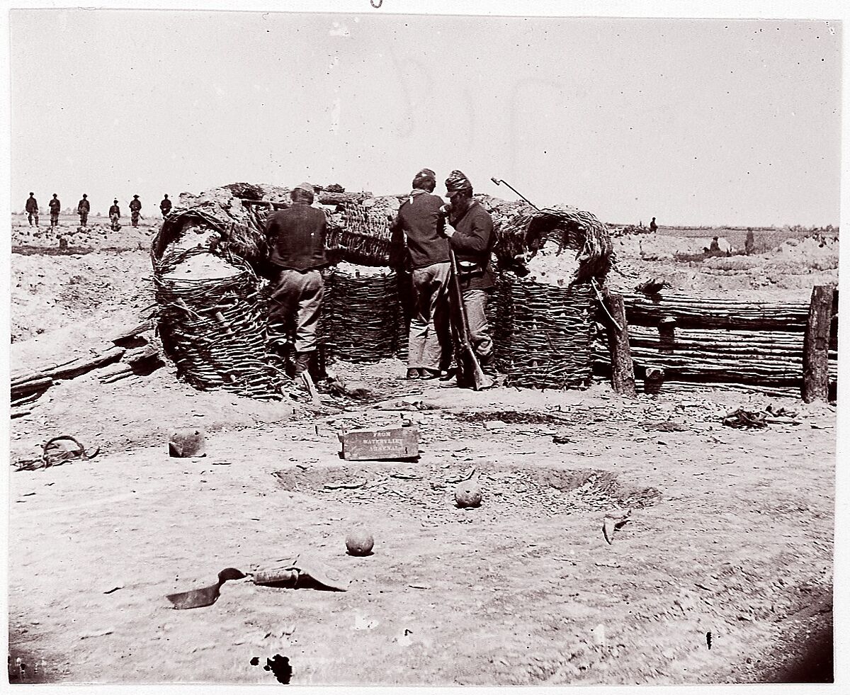 [Fort Sedgwick]/[Fort Price].  Brady album, p. 27, Timothy H. O&#39;Sullivan (American, born Ireland, 1840–1882), Albumen silver print from glass negative 