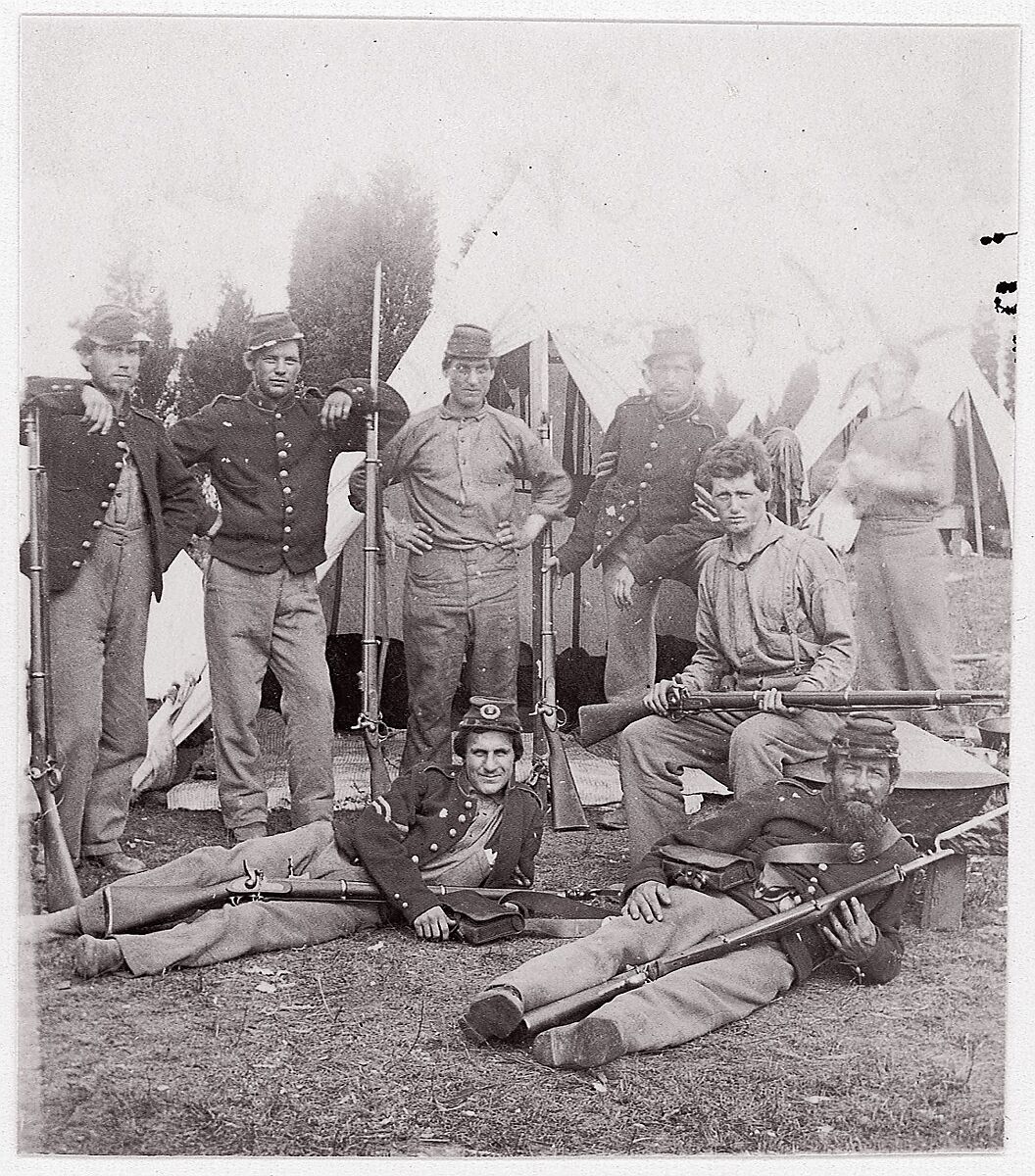23rd New York Infantry, Unknown (American), Albumen silver print from glass negative 