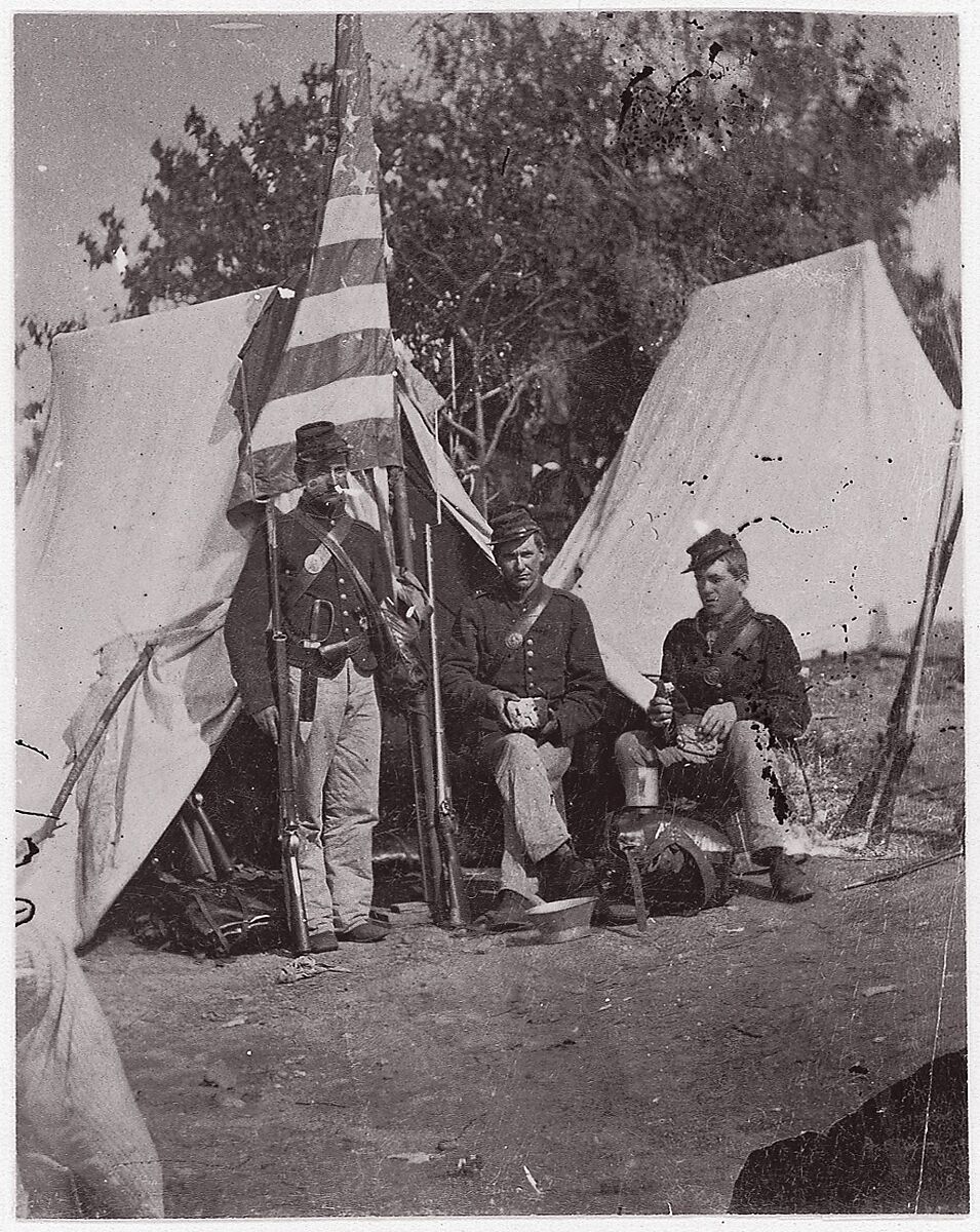 33rd New York Infantry, Unknown (American), Albumen silver print from glass negative 