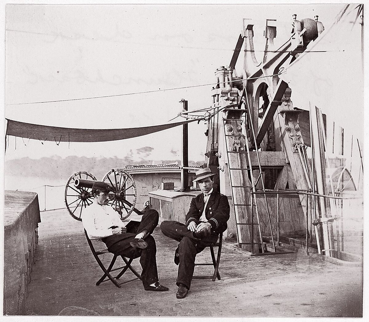 Officers of U.S.S. Hunchback, Unknown (American), Albumen silver print from glass negative 