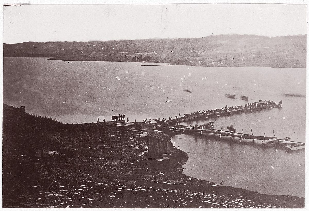 Aquia Creek Landing, Alexander Gardner (American, Glasgow, Scotland 1821–1882 Washington, D.C.), Albumen silver print from glass negative 