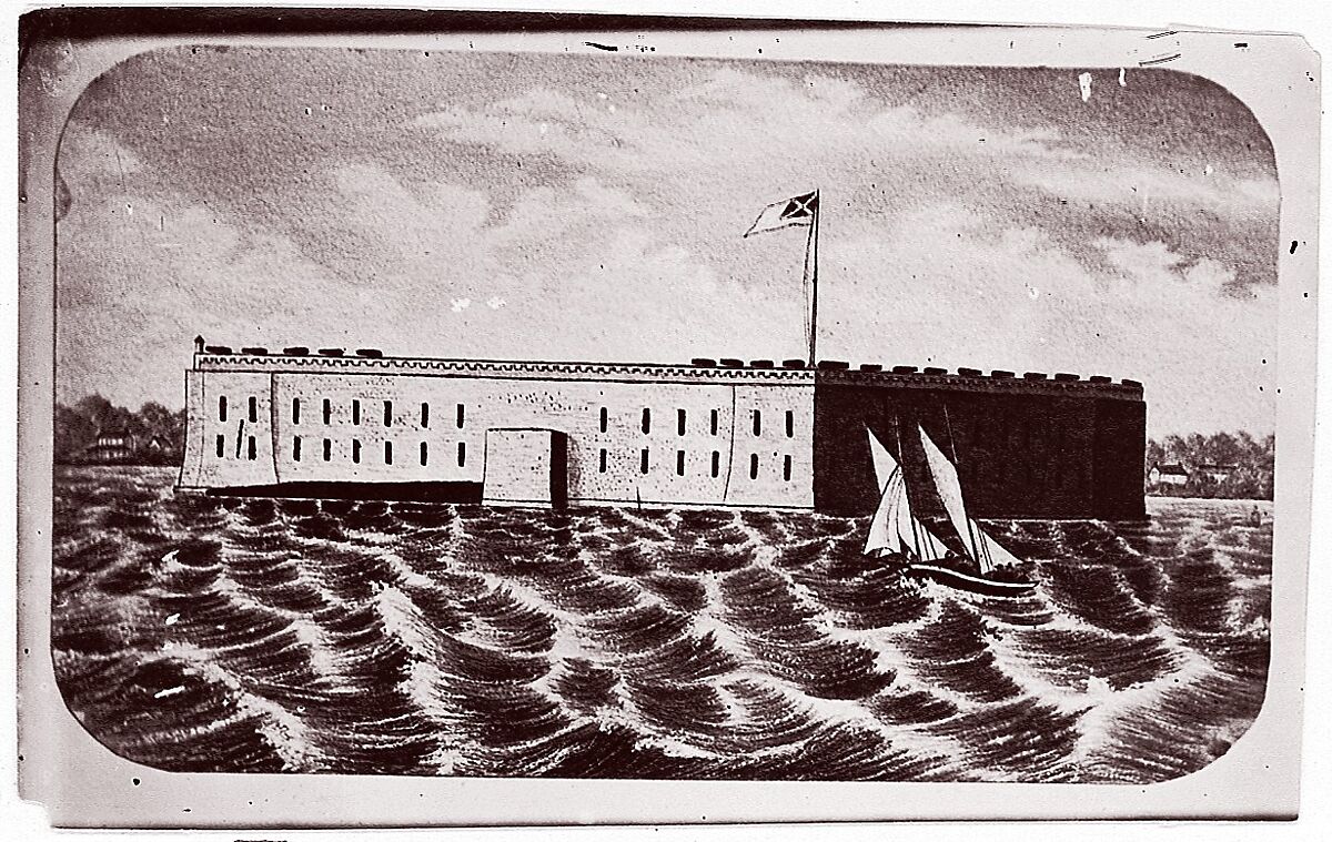 Fort Sumter, Unknown (American), Albumen silver print from glass negative 