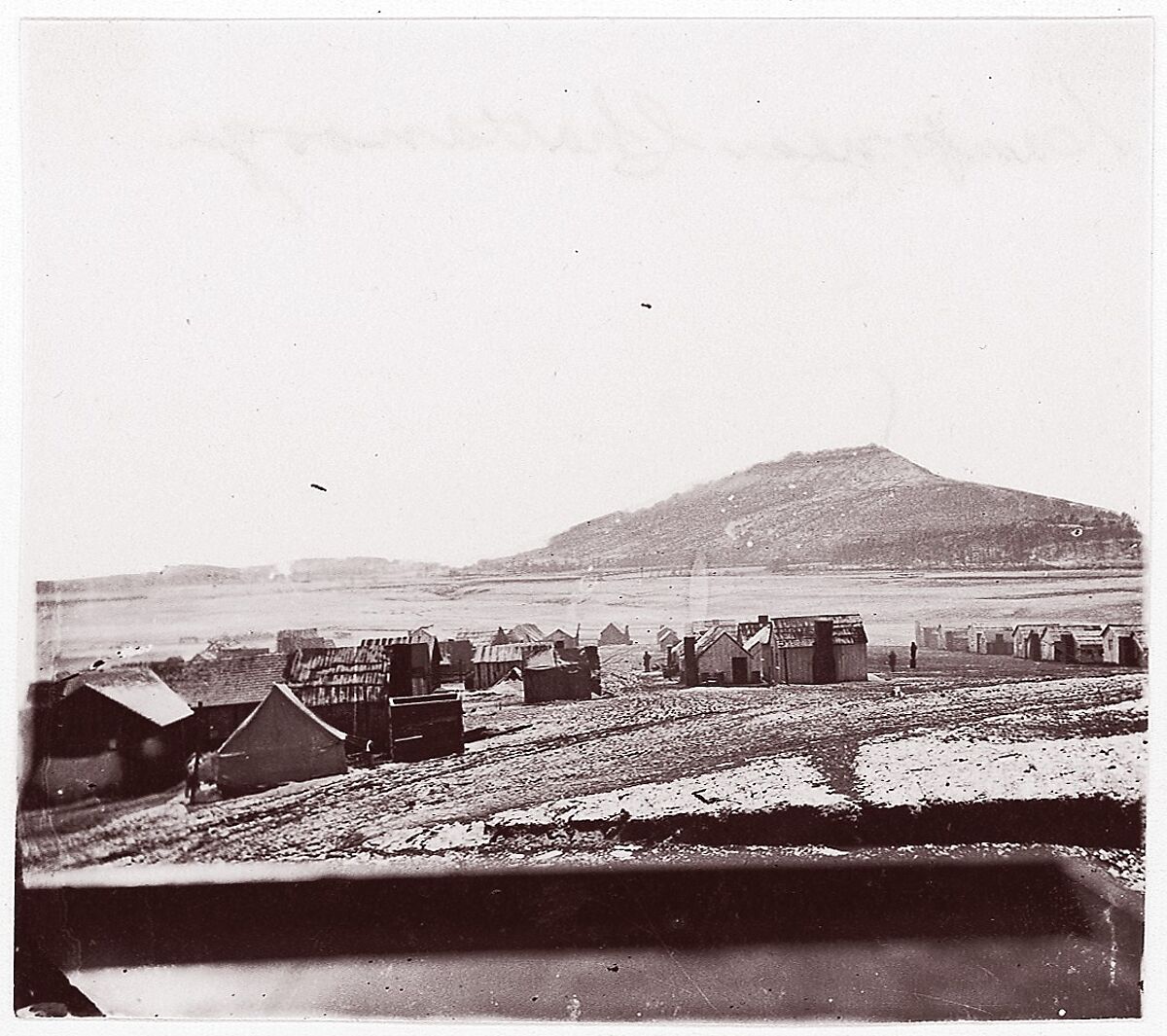 Camp near Chattanooga, George N. Barnard (American, 1819–1902), Albumen silver print from glass negative 