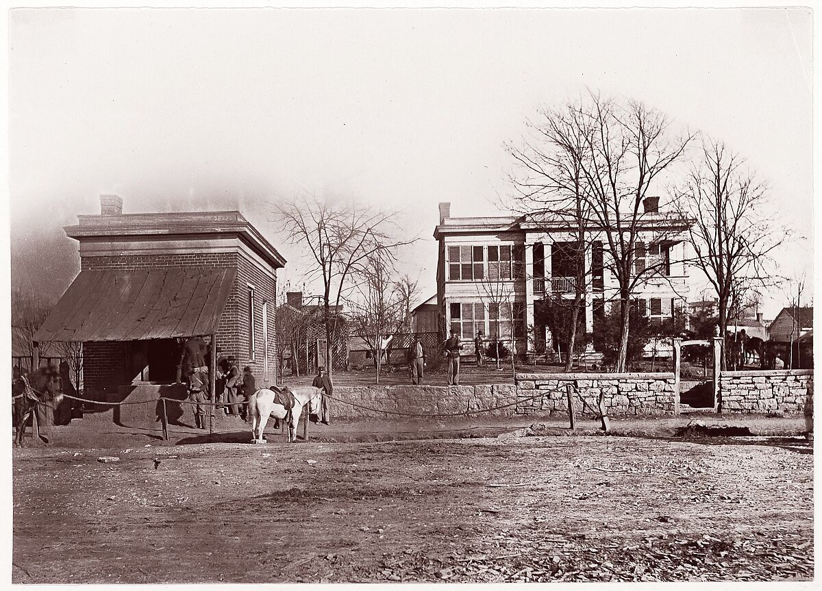 Provost Marshals Headquarters, Chattanooga, George N. Barnard (American, 1819–1902), Albumen silver print from glass negative 