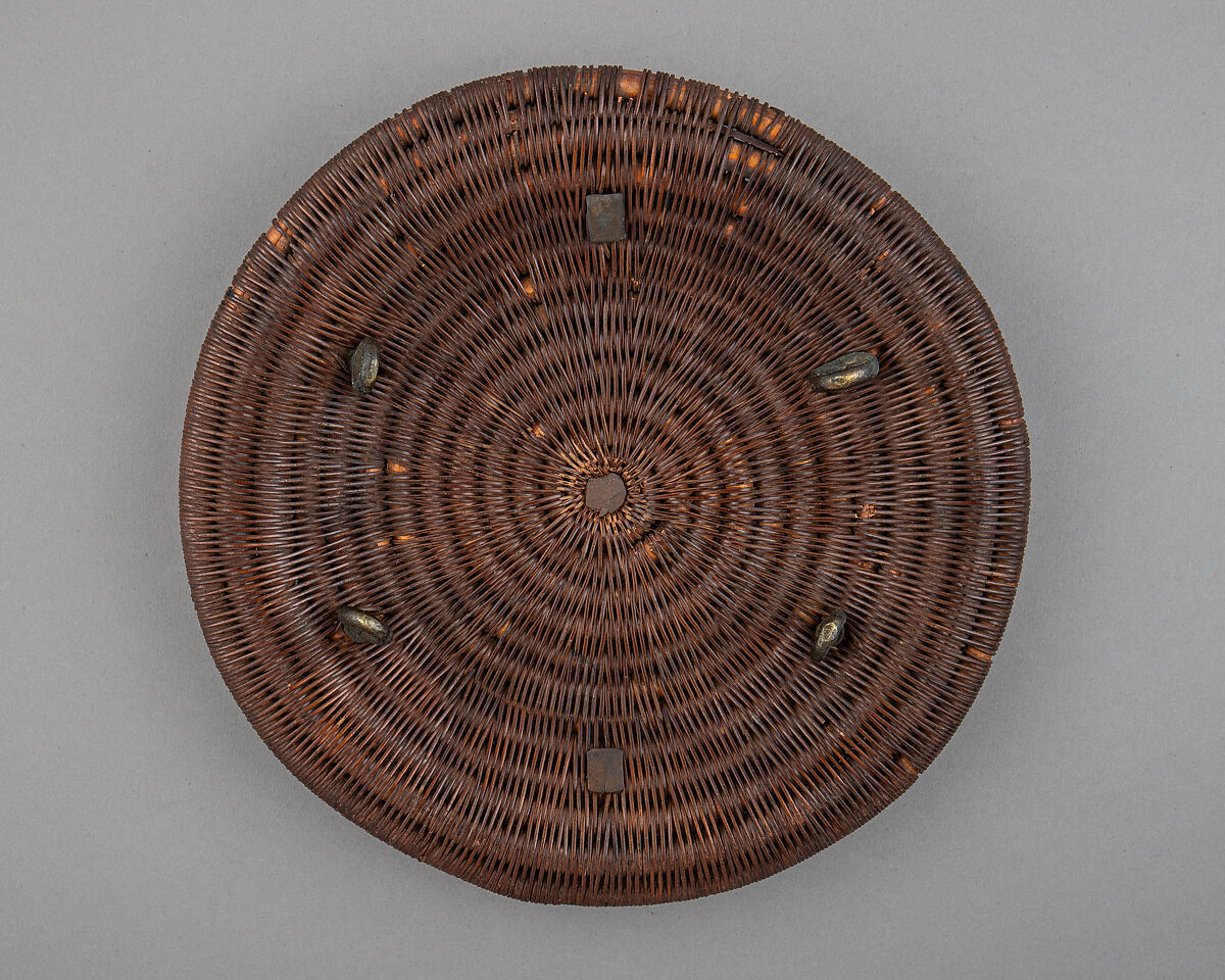 Shield (peurise tuju bintang "seven star shield"), Cane, brass, iron, Sumatran, Sultanate of Aceh