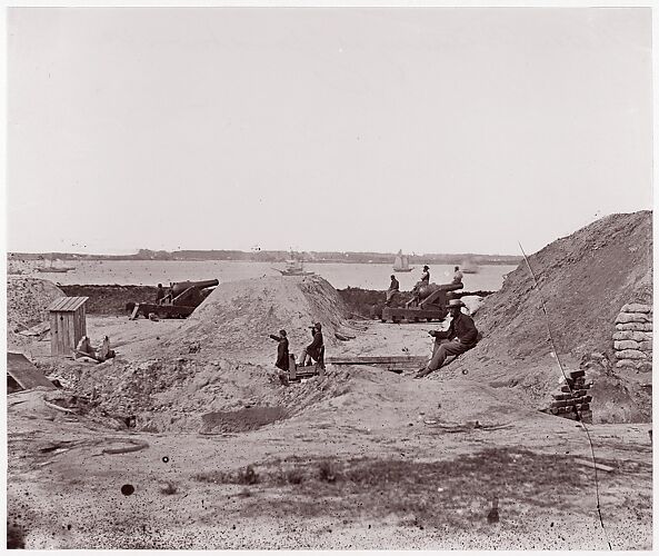 [Confederate Fortifications, Water Battery, Yorktown, Virginia]