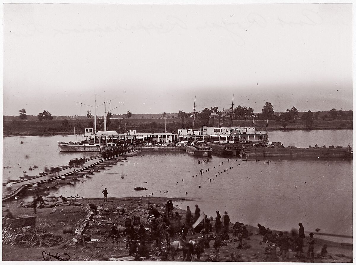 [Port Royal, Rappahannock River, Virginia], Attributed to Andrew Joseph Russell (American, 1830–1902), Albumen silver print from glass negative 