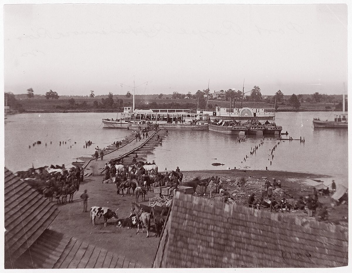 Port Royal, Rappahannock River, Andrew Joseph Russell (American, 1830–1902), Albumen silver print from glass negative 