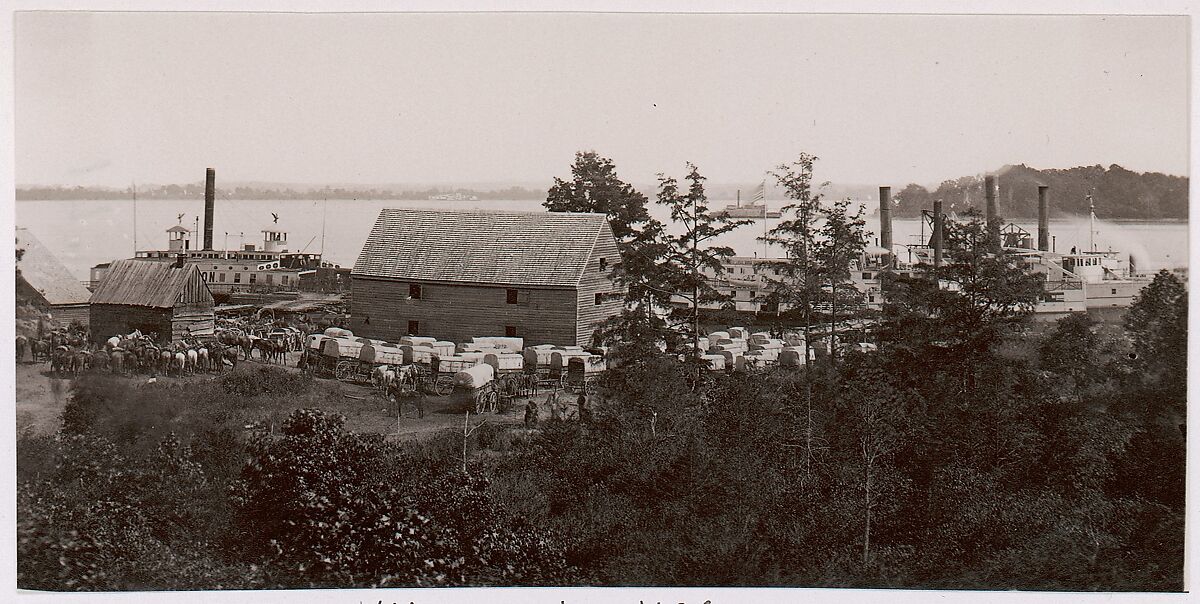 Wilcox Landing, Andrew Joseph Russell (American, 1830–1902), Albumen silver print from glass negative 