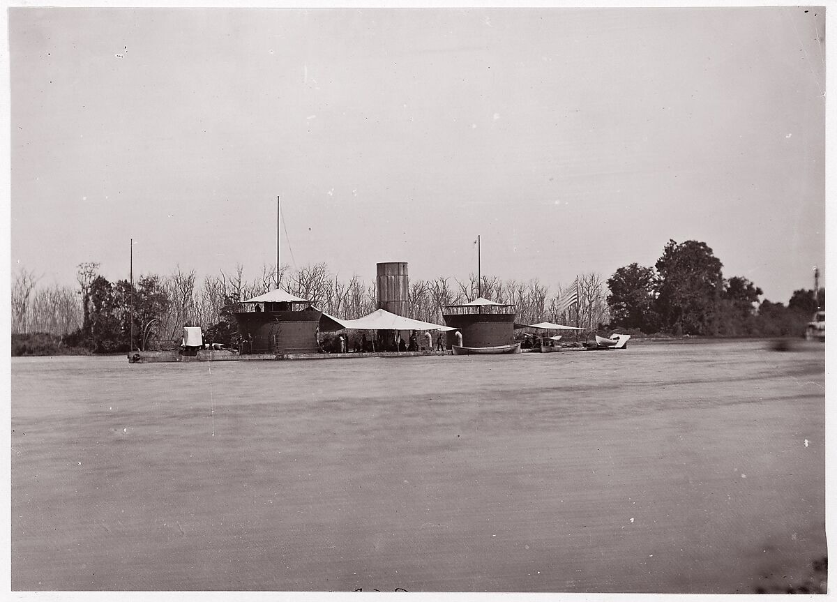 U.S. Monitor Onondaga, James River, Unknown (American), Albumen silver print from glass negative 