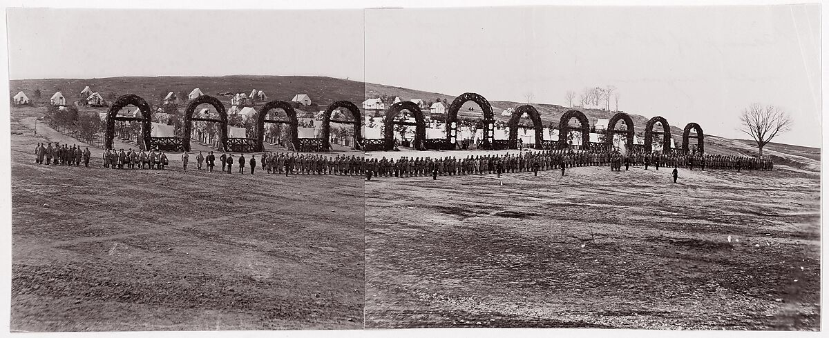 Camp of 44th New York Infantry, Unknown (American), Albumen silver print from glass negative 