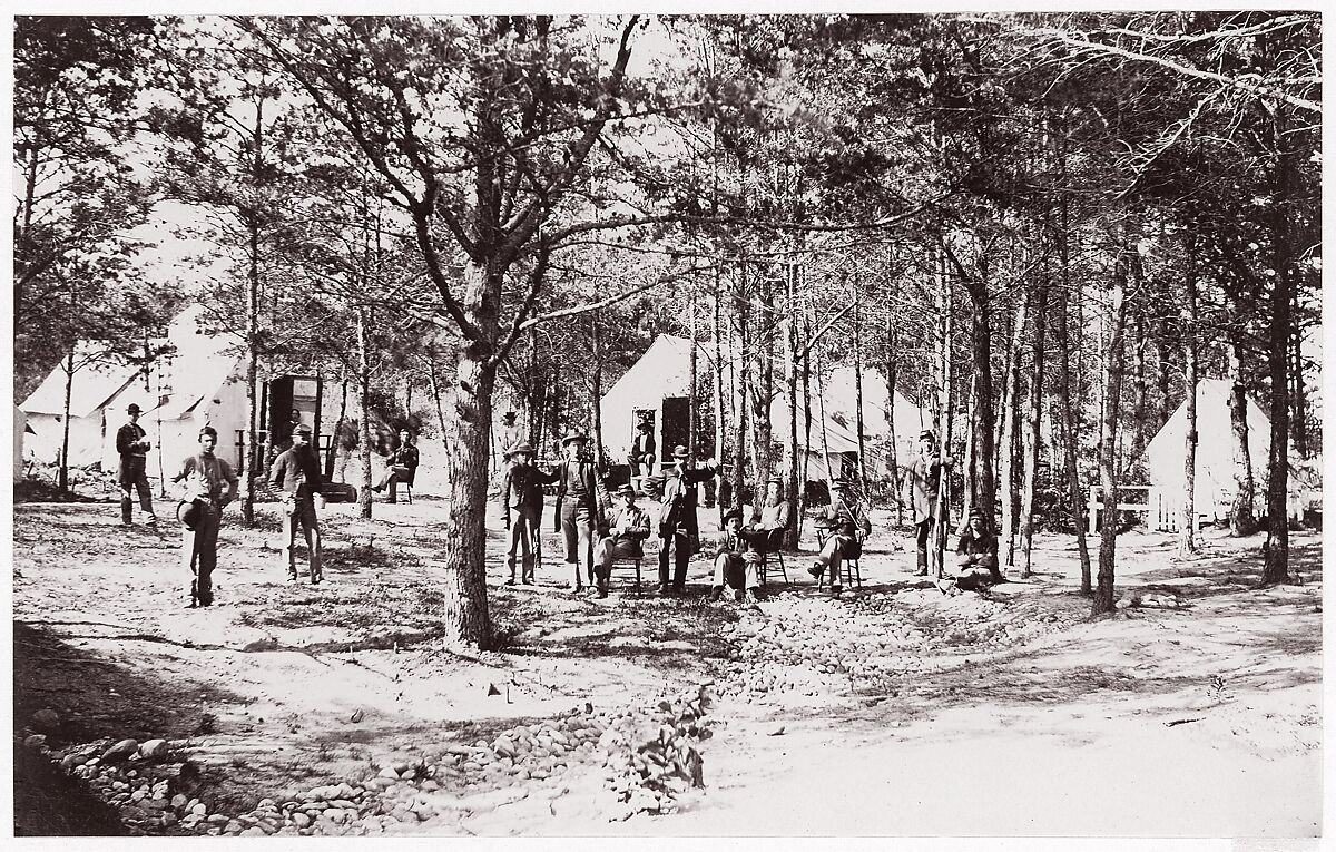 [Convalescent Camp near Alexandria, Virginia], Unknown (American), Albumen silver print from glass negative 