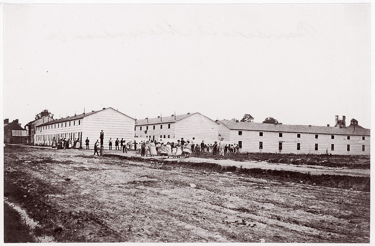 [Freedman's Barracks, Alexandria, Virginia], Unknown (American), Albumen silver print from glass negative 
