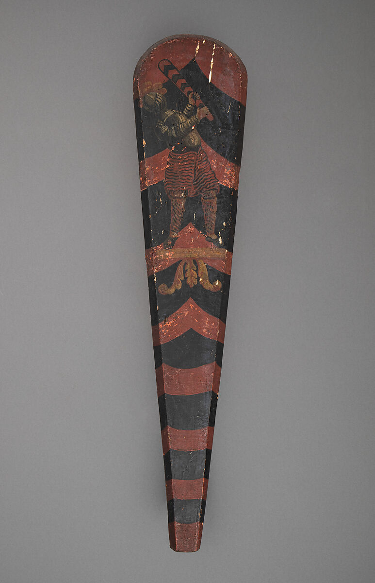 Shield (Targone), Wood, gesso, pigment, Italian, Pisa