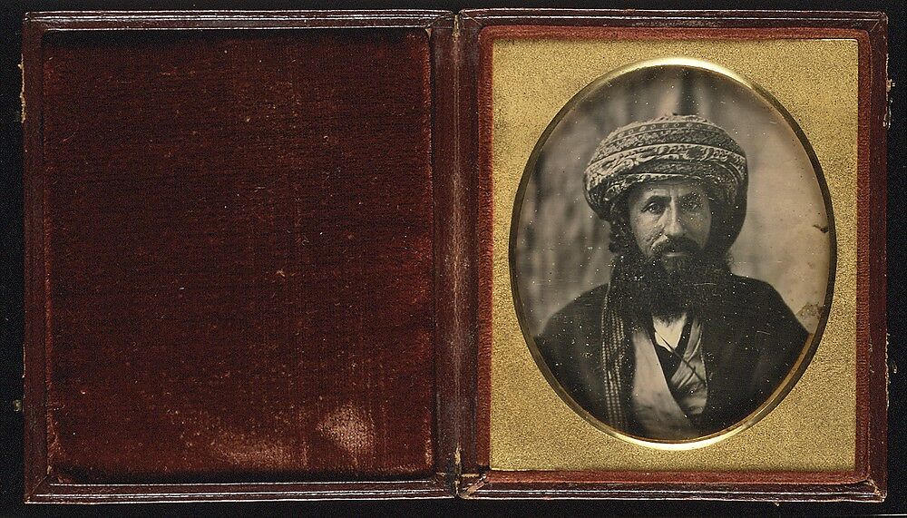 [Unidentified Man Wearing Turban], Southworth and Hawes (American, active 1843–1863), Daguerreotype