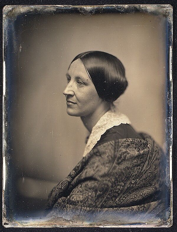 [Woman in Profile with Lace Collar and Shawl], Southworth and Hawes  American, Daguerreotype