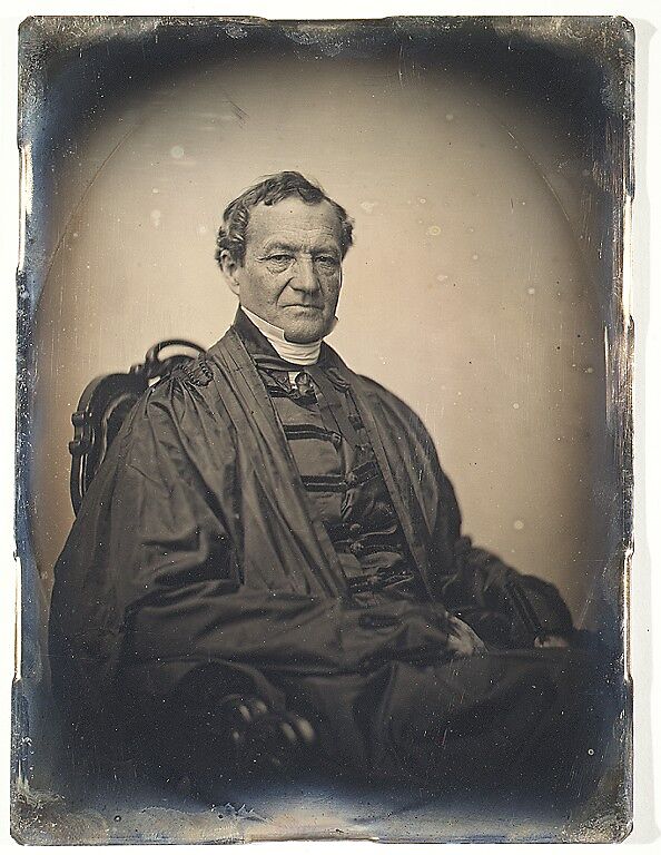 [Man in Judge's Robes; Seated], Southworth and Hawes (American, active 1843–1863), Daguerreotype 