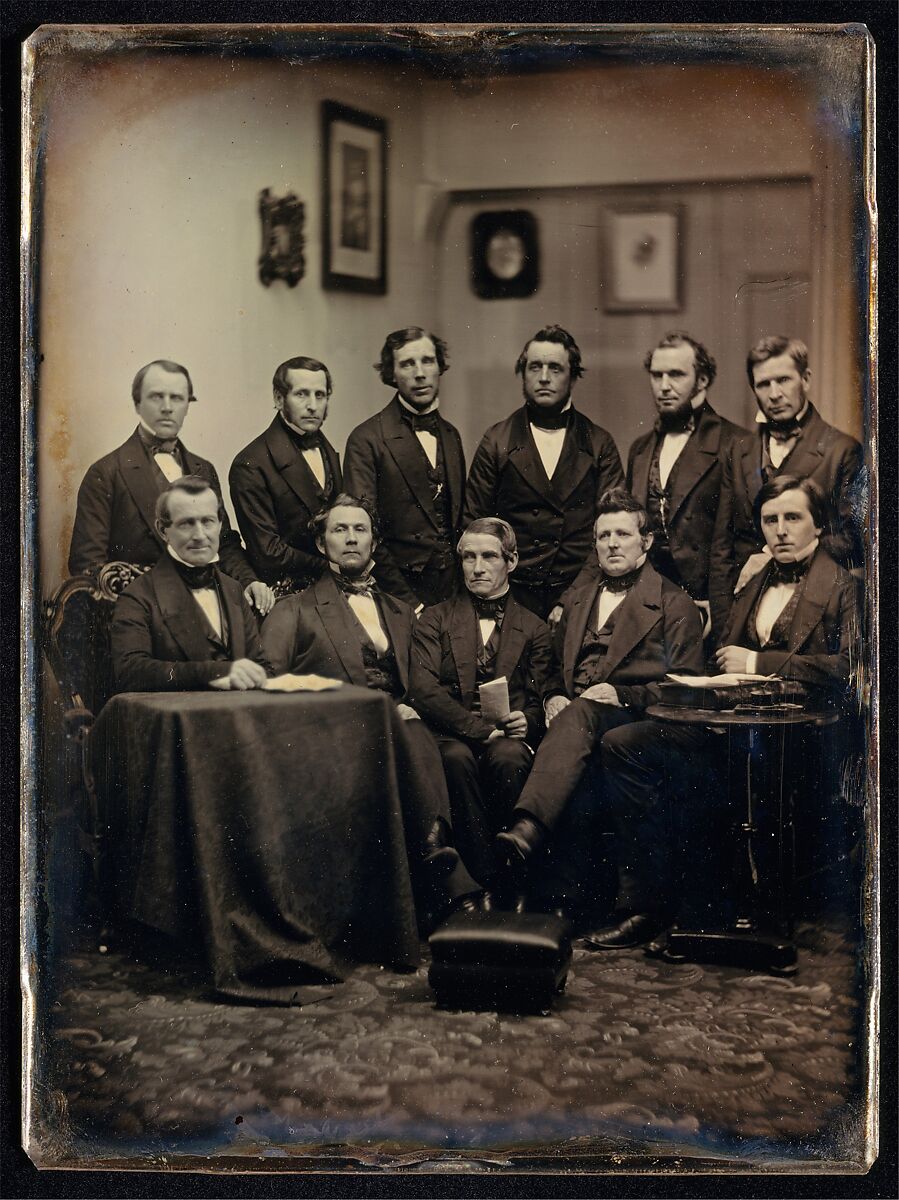 [Boston Lawyers or Clergymen (?)], Southworth and Hawes (American, active 1843–1863), Daguerreotype 