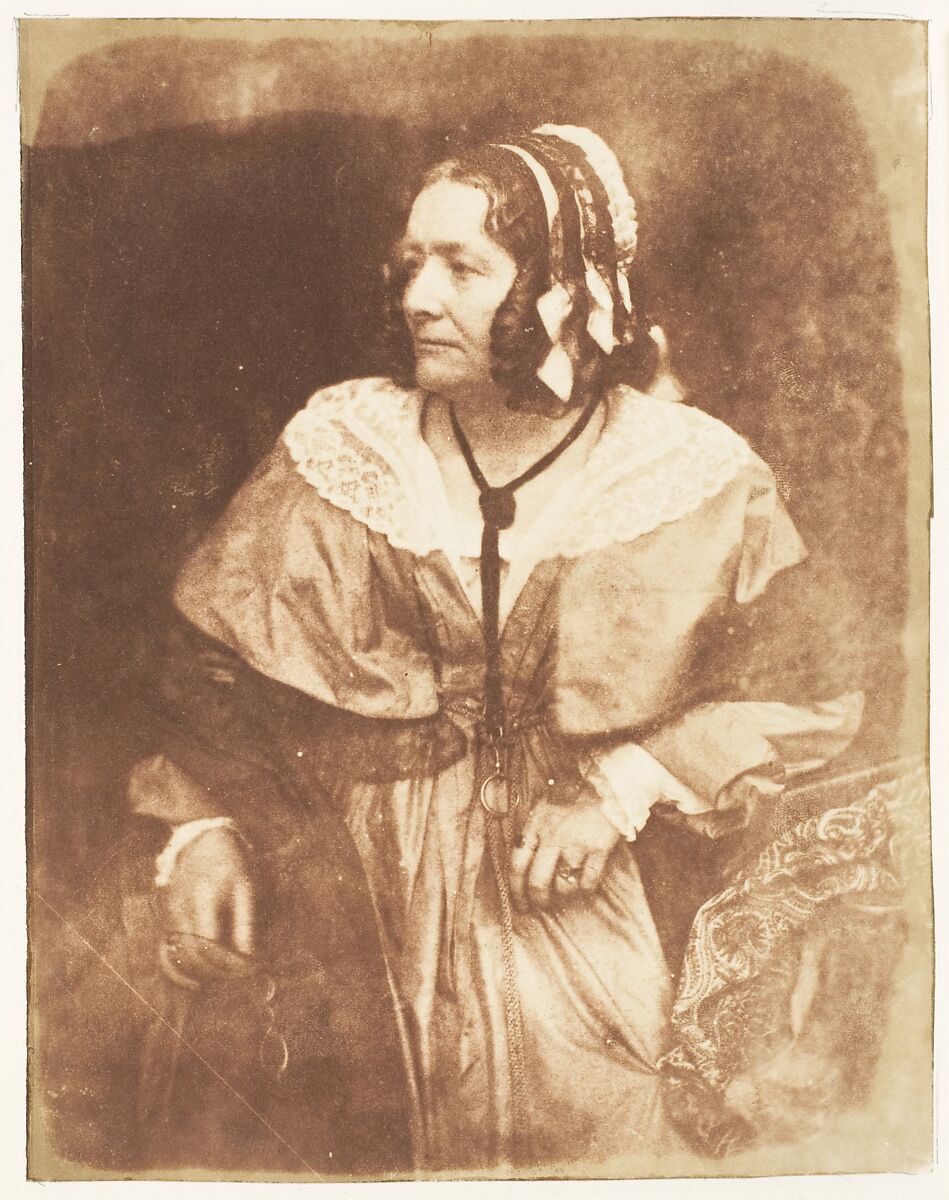 Mrs. Jameson, Hill and Adamson (British, active 1843–1848), Salted paper print from paper negative 