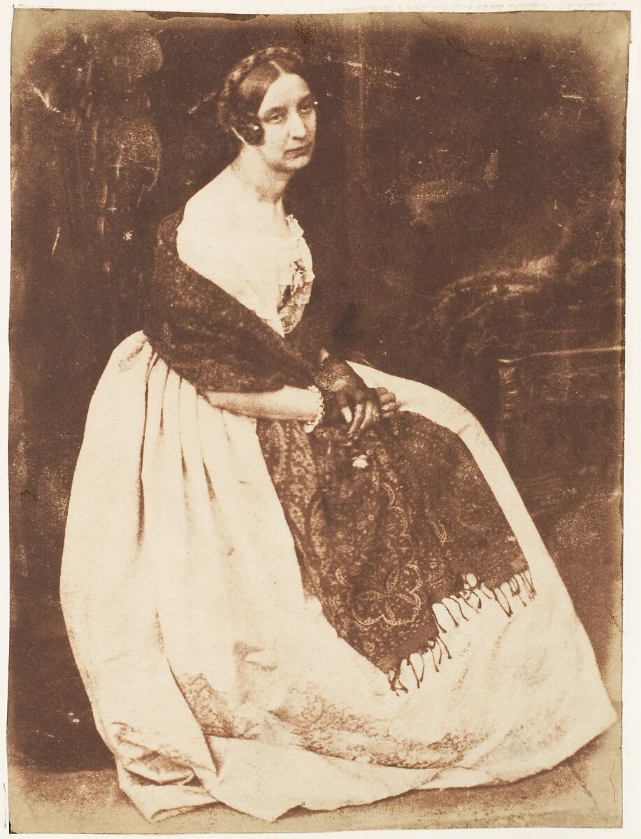 Lady Elizabeth Eastlake, Hill and Adamson (British, active 1843–1848), Salted paper print from paper negative 