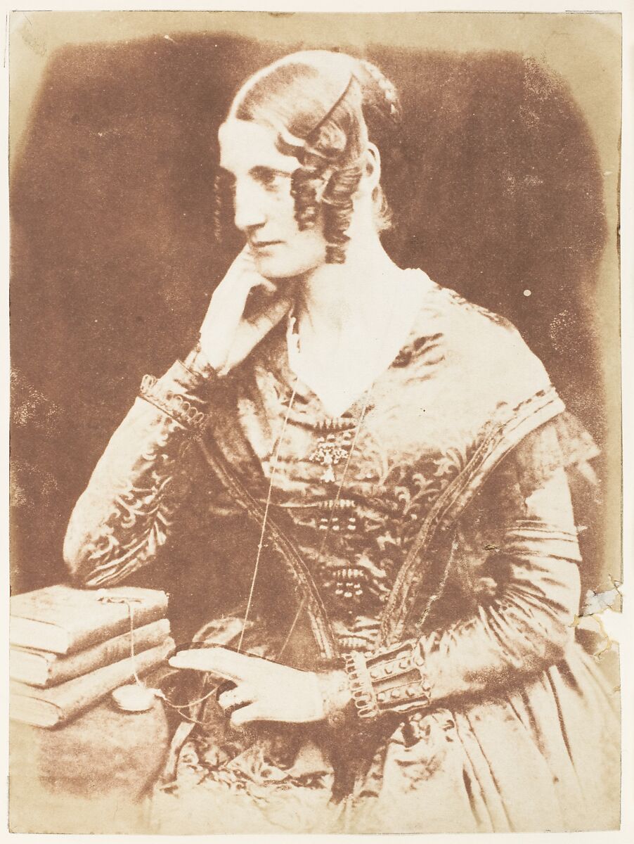Unidentified Woman, Hill and Adamson (British, active 1843–1848), Salted paper print from paper negative 