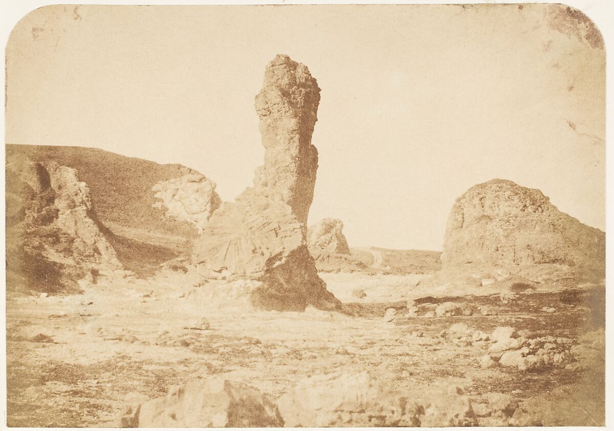 St. Andrews. The Spindle Rock, Hill and Adamson (British, active 1843–1848), Salted paper print from paper negative 