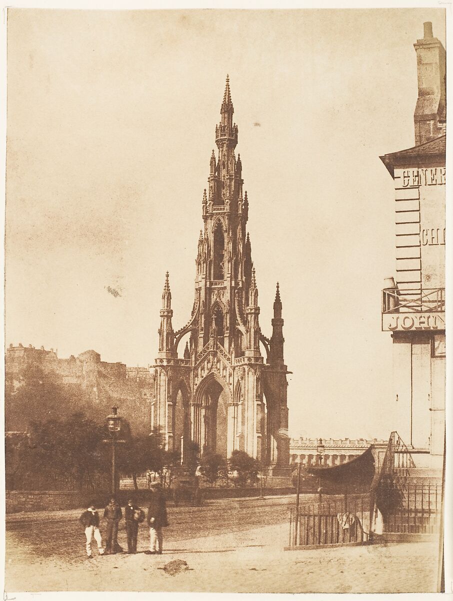 Edinburgh.  The Scott Monument, Hill and Adamson (British, active 1843–1848), Salted paper print from paper negative 